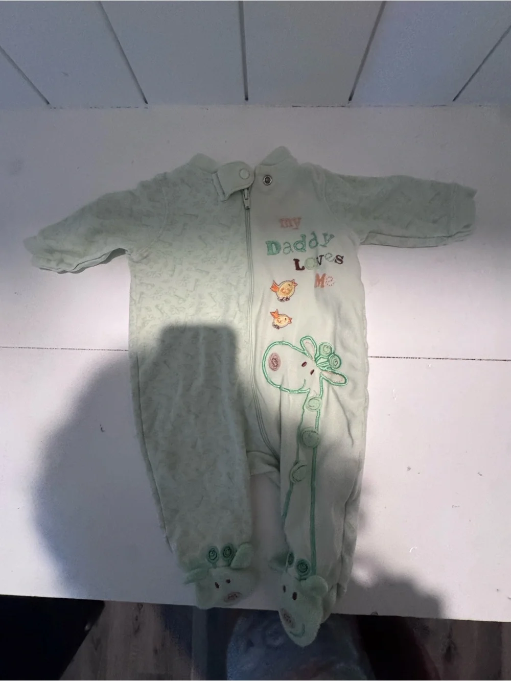 Baby One-Piece Footed Sleeper - Mint Green 